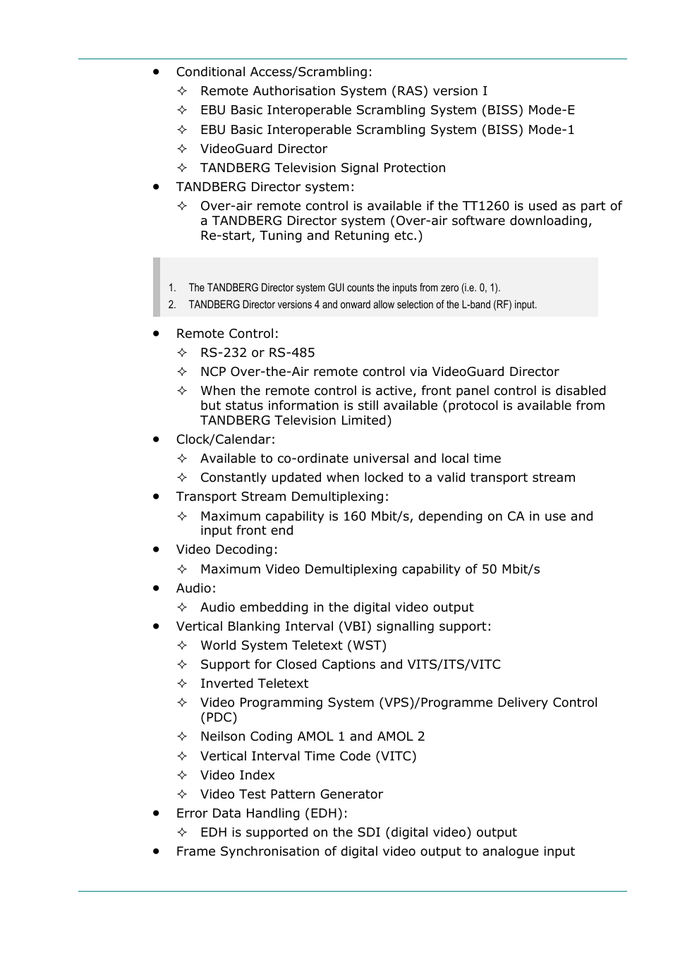 TANDBERG TT1260 User Manual | Page 15 / 158