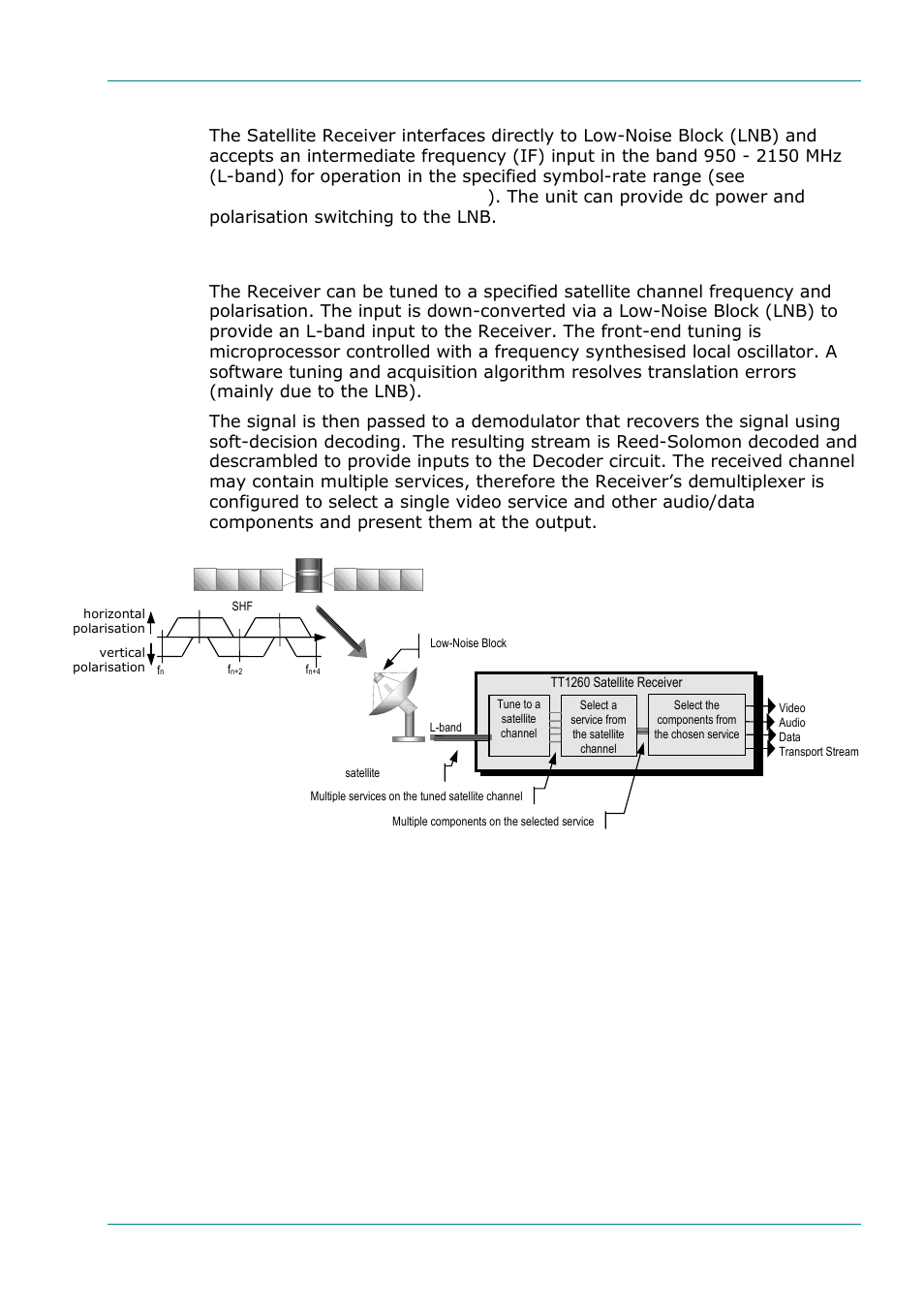 Input connections, What the satellite receiver does, 2 input connections | 3 what the satellite receiver does | TANDBERG TT1260 User Manual | Page 19 / 158