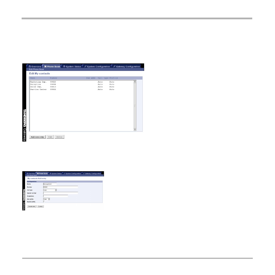 Manage the phone book | TANDBERG D13187-03 User Manual | Page 29 / 63