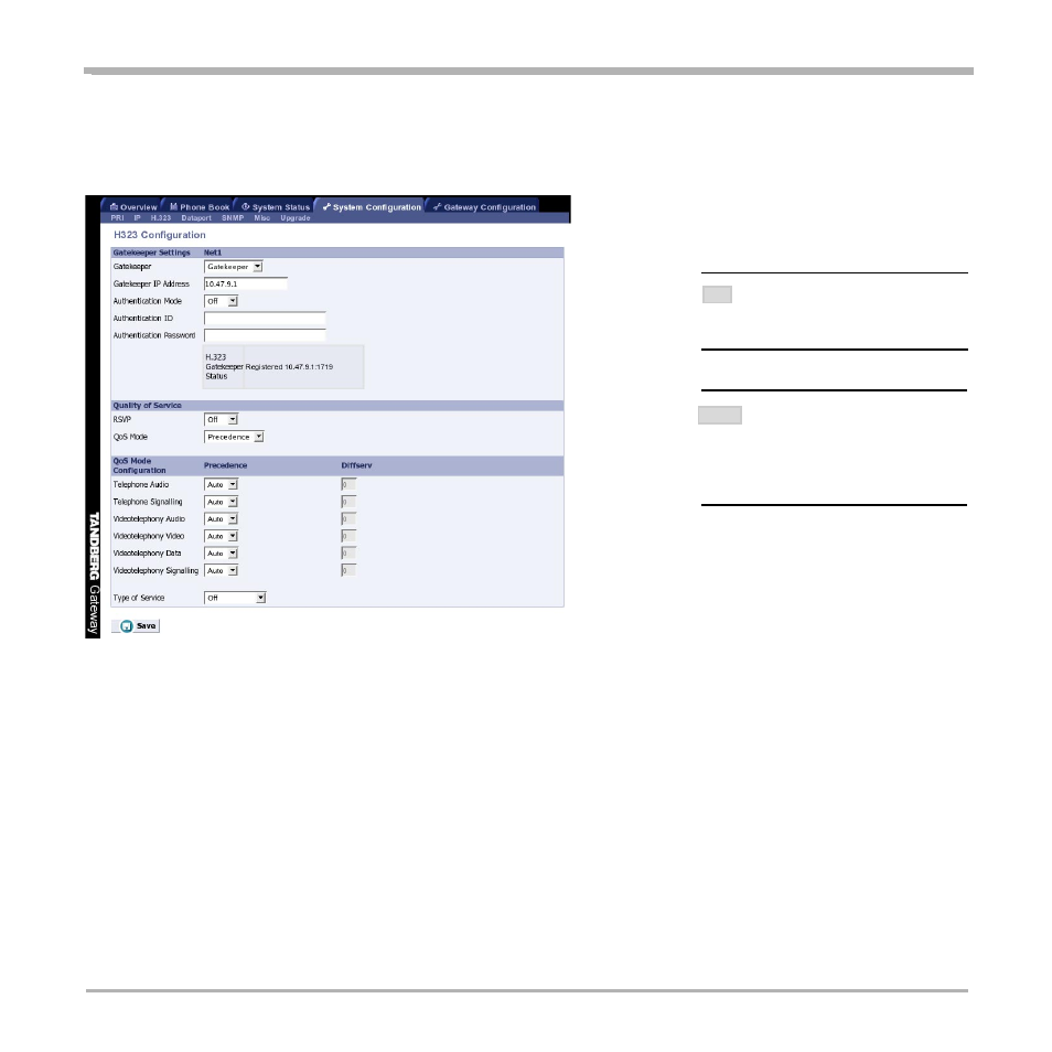 H.323 configuration | TANDBERG D13187-03 User Manual | Page 42 / 63
