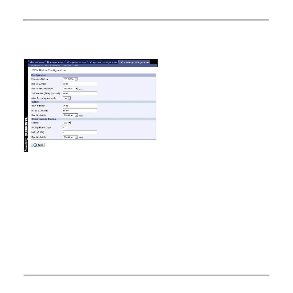 Isdn dial in configuration | TANDBERG D13187-03 User Manual | Page 51 / 63