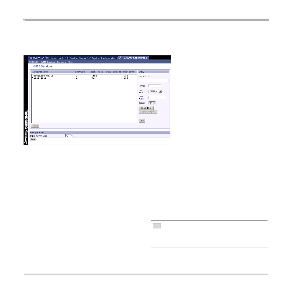 H.323 services, Description | TANDBERG D13187-03 User Manual | Page 54 / 63