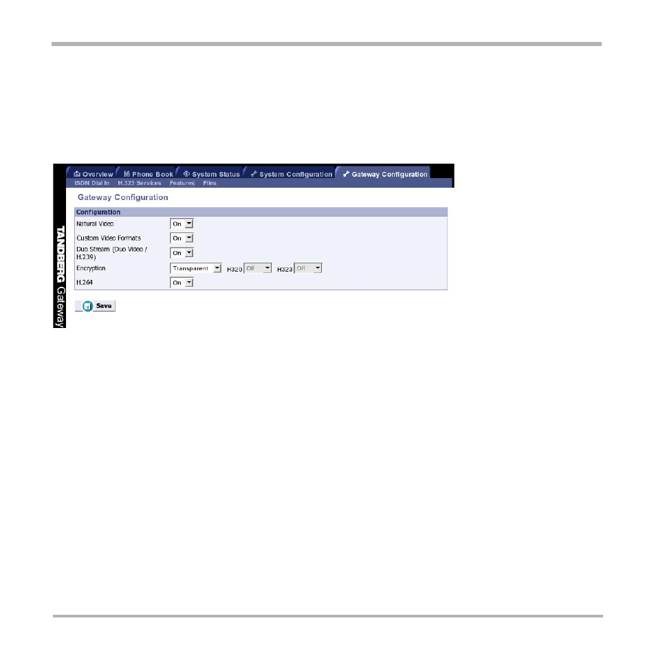 Gateway features | TANDBERG D13187-03 User Manual | Page 57 / 63
