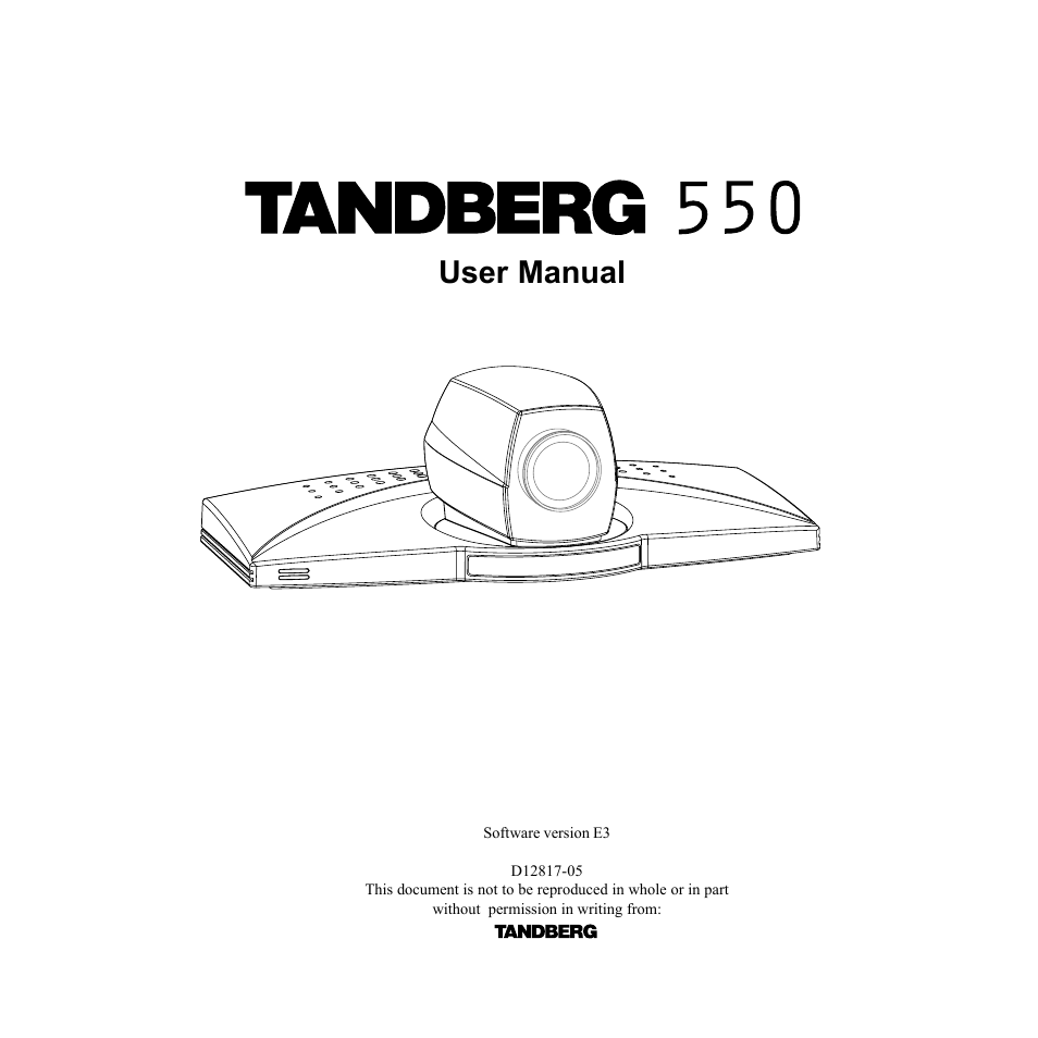 TANDBERG D12817-05 User Manual | 82 pages