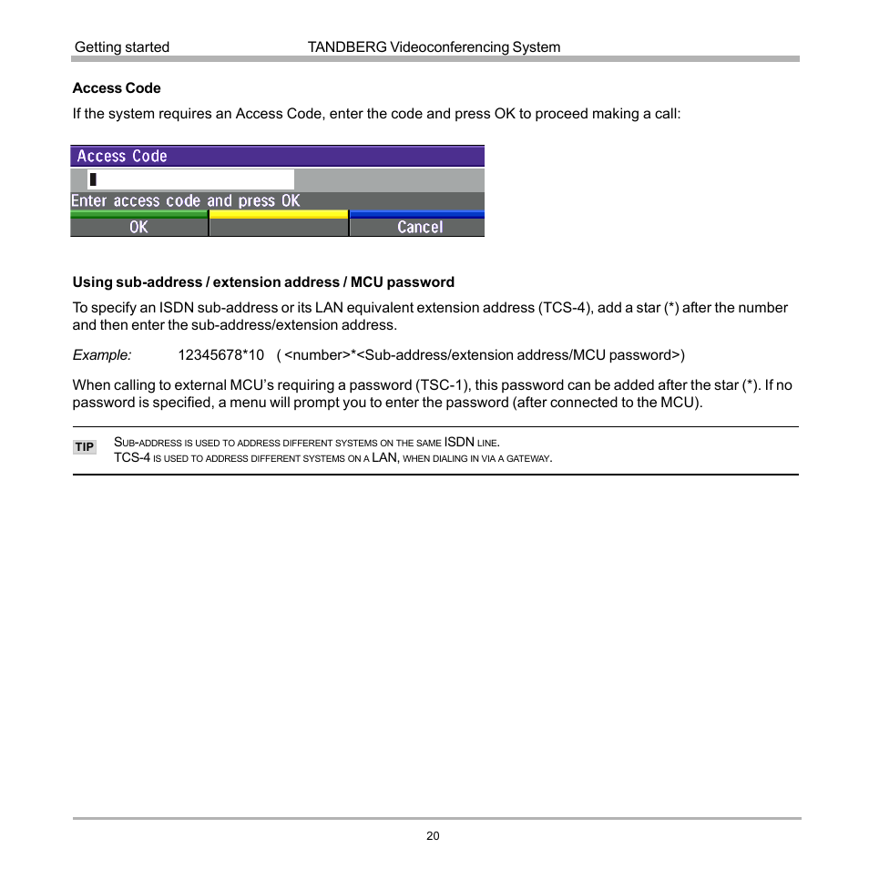 TANDBERG D12817-05 User Manual | Page 20 / 82