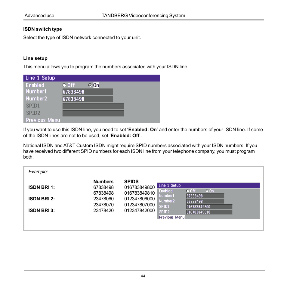 TANDBERG D12817-05 User Manual | Page 44 / 82