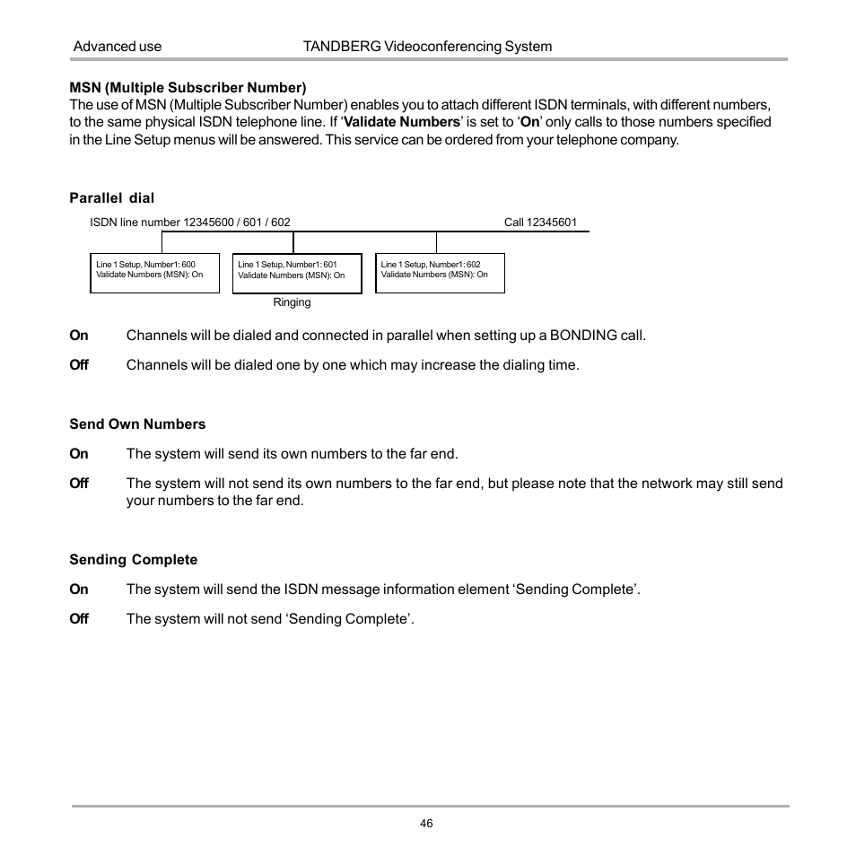 TANDBERG D12817-05 User Manual | Page 46 / 82