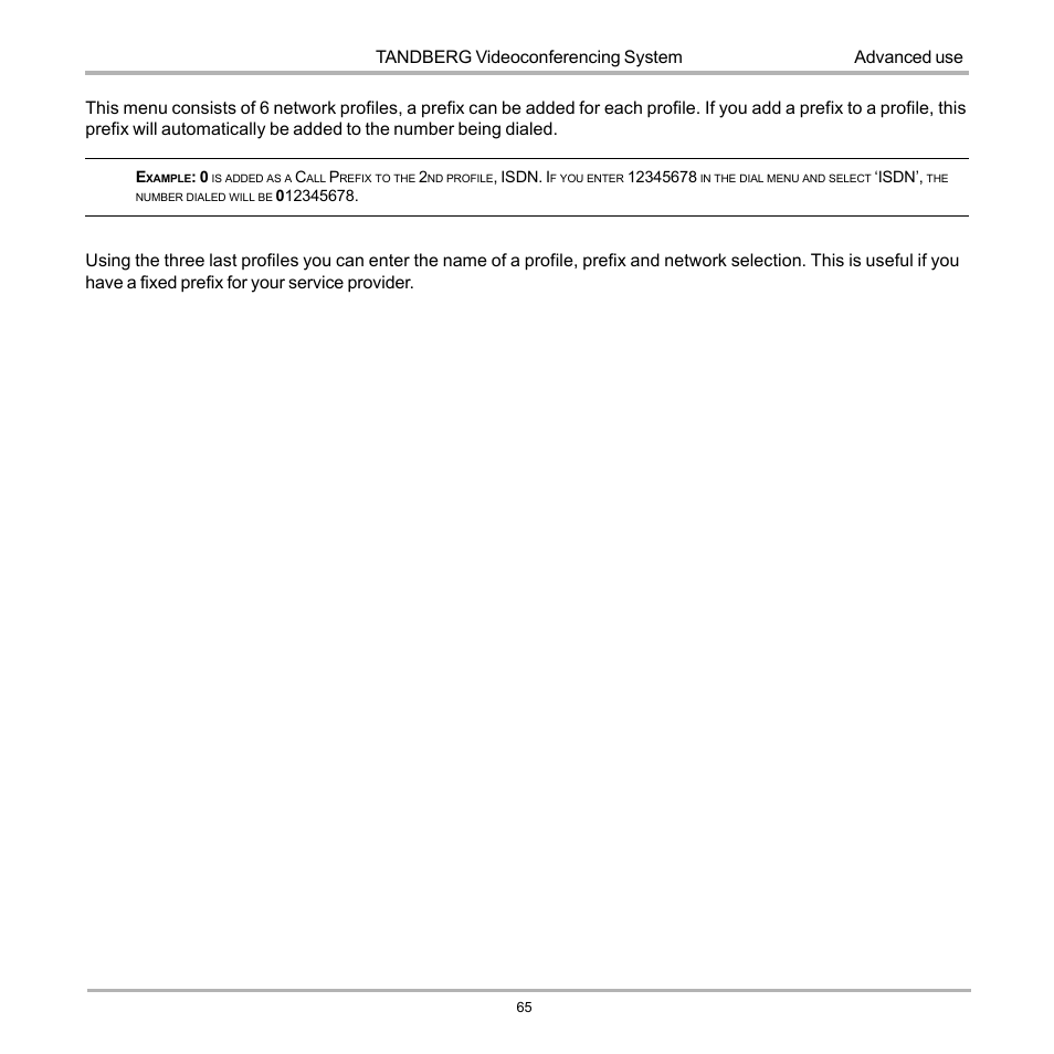 Tandberg videoconferencing system | TANDBERG D12817-05 User Manual | Page 65 / 82