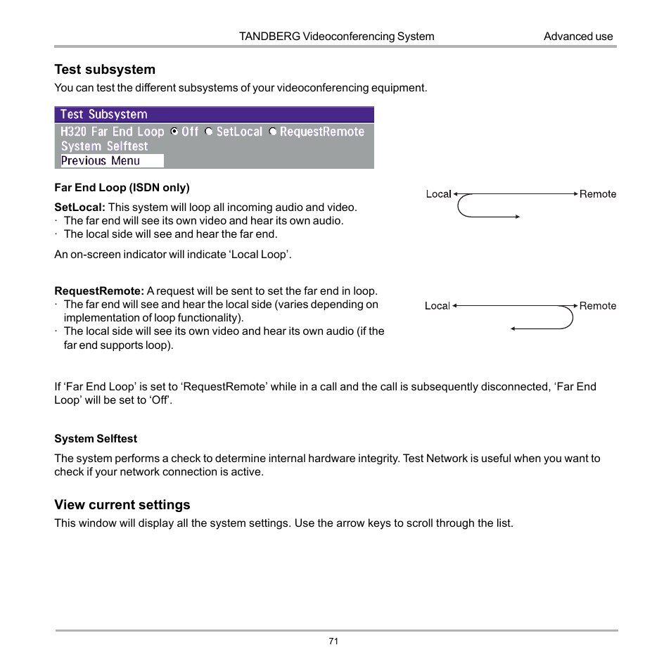 TANDBERG D12817-05 User Manual | Page 71 / 82