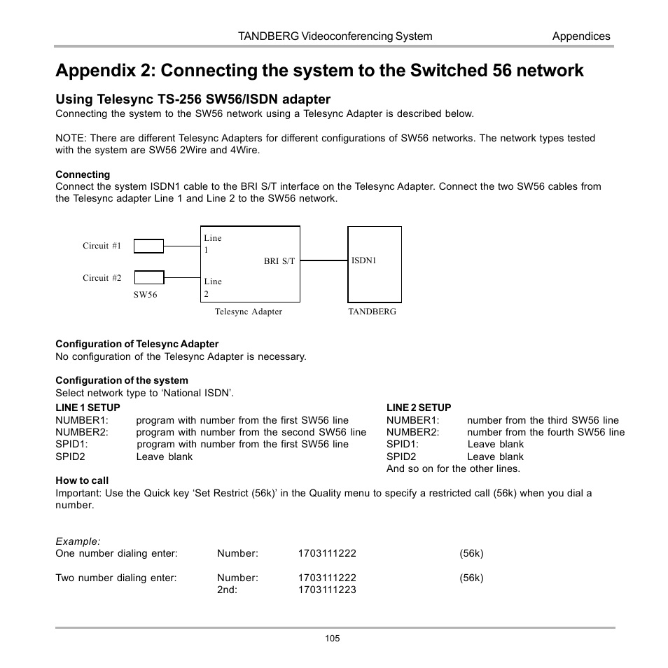 TANDBERG D12155-10 User Manual | Page 105 / 116