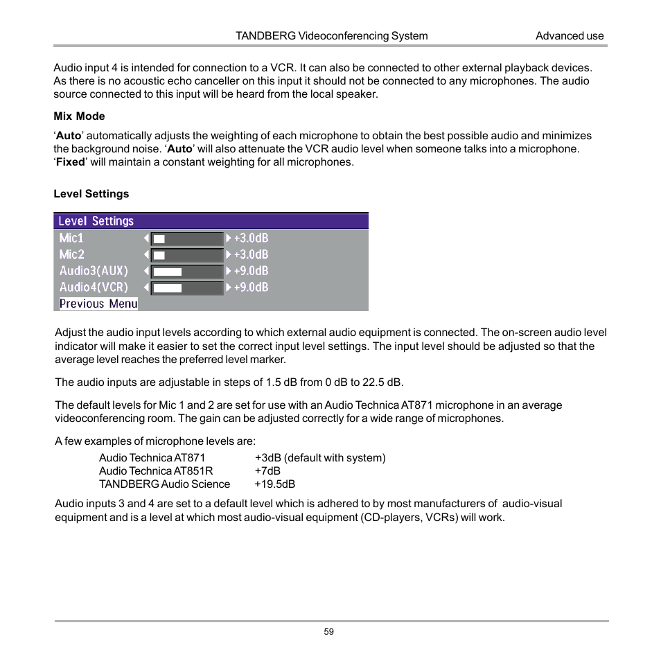 TANDBERG D12155-10 User Manual | Page 59 / 116