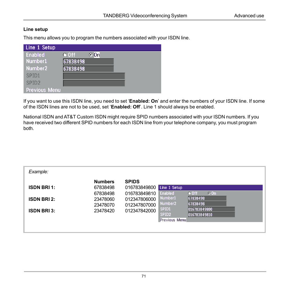 TANDBERG D12155-10 User Manual | Page 71 / 116