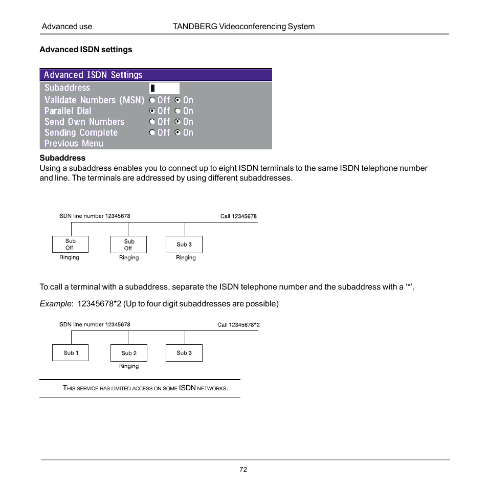TANDBERG D12155-10 User Manual | Page 72 / 116