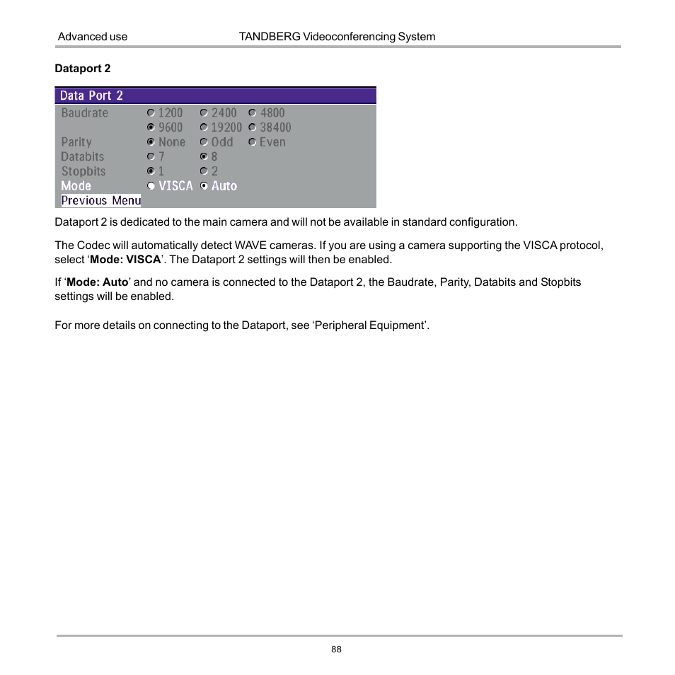 TANDBERG D12155-10 User Manual | Page 88 / 116