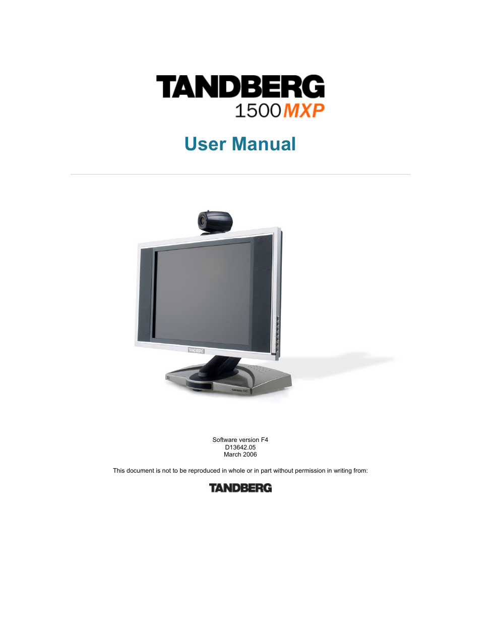 TANDBERG 1500MXP User Manual | 275 pages