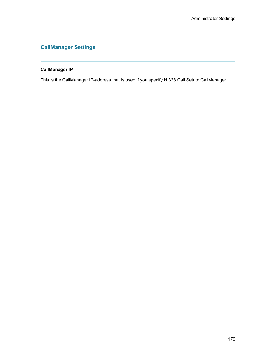 Callmanager settings | TANDBERG 1500MXP User Manual | Page 191 / 275