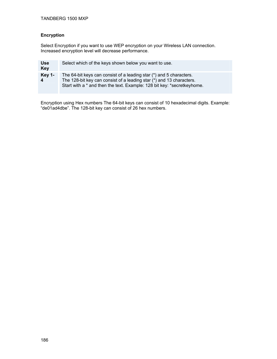 TANDBERG 1500MXP User Manual | Page 198 / 275