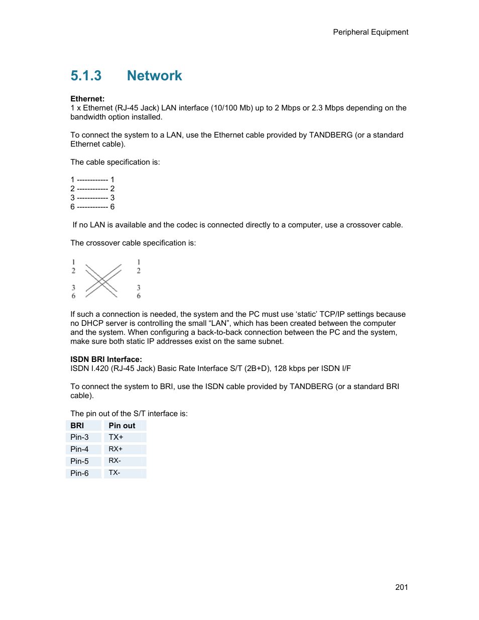 3 network, Network | TANDBERG 1500MXP User Manual | Page 213 / 275