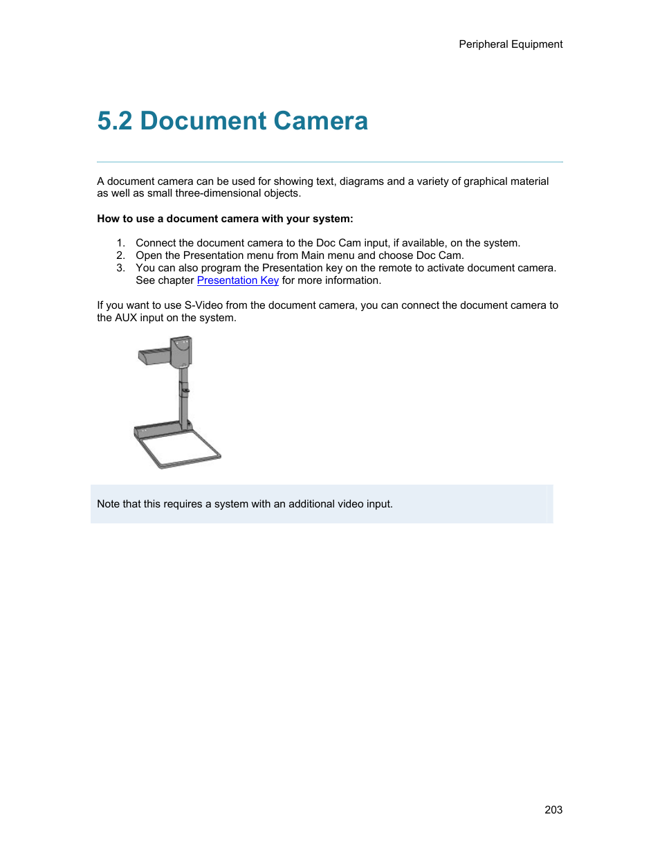 2 document camera | TANDBERG 1500MXP User Manual | Page 215 / 275