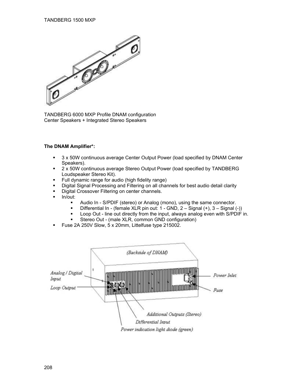 TANDBERG 1500MXP User Manual | Page 220 / 275