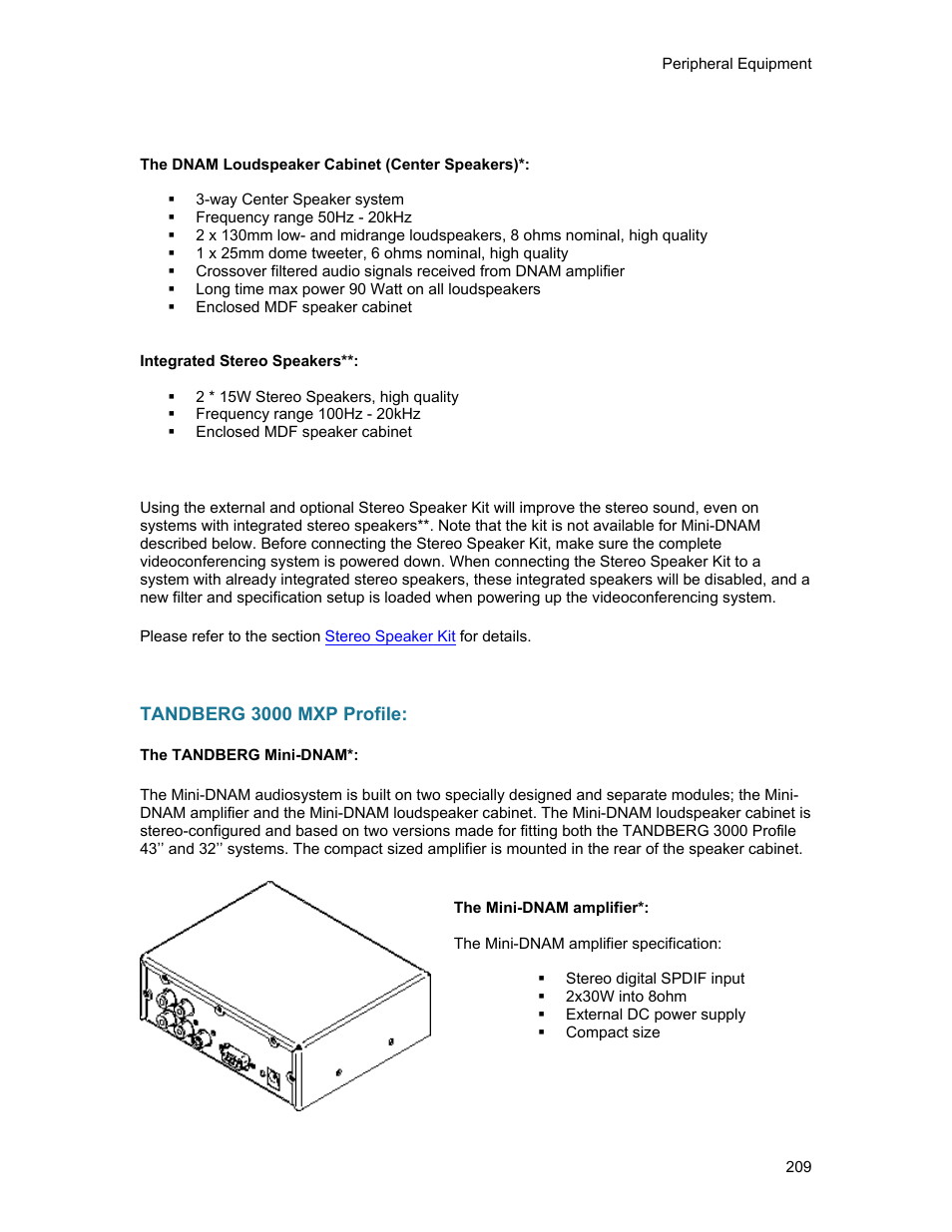 Tandberg 3000 mxp profile | TANDBERG 1500MXP User Manual | Page 221 / 275