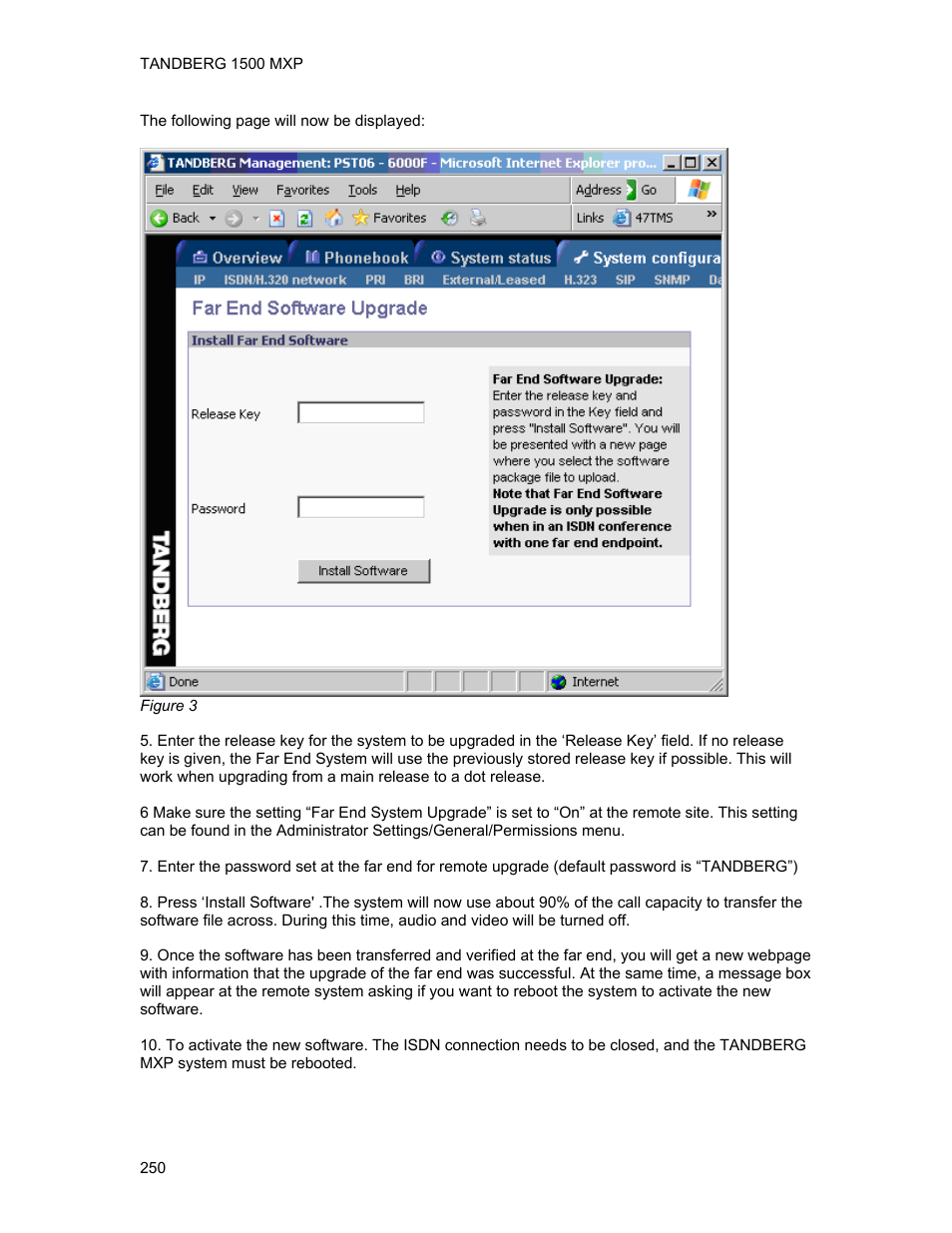 TANDBERG 1500MXP User Manual | Page 262 / 275