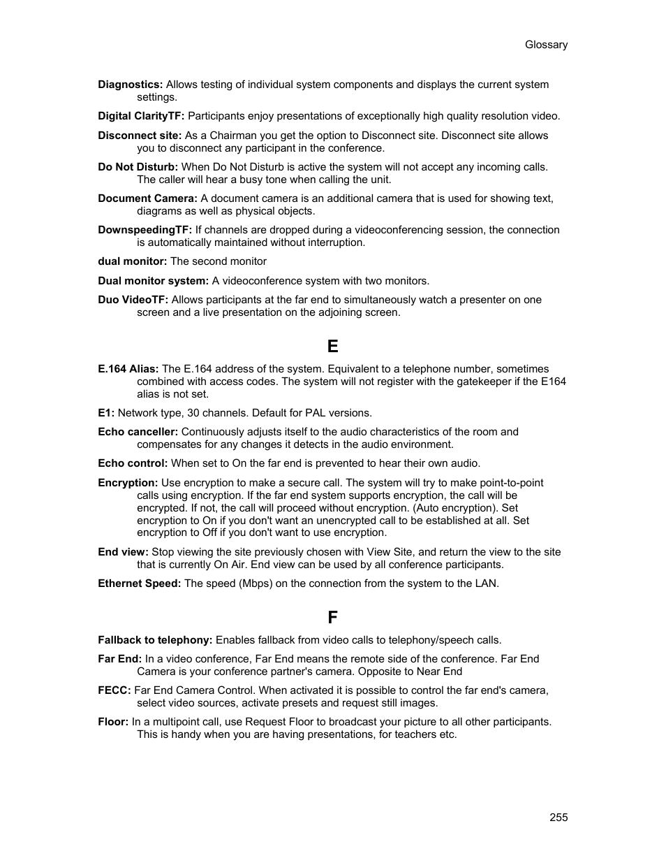 TANDBERG 1500MXP User Manual | Page 267 / 275