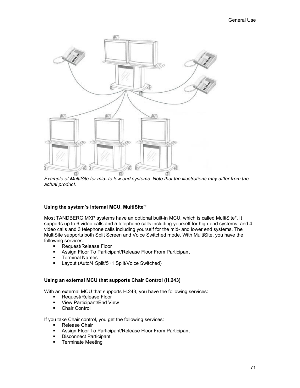 TANDBERG 1500MXP User Manual | Page 83 / 275