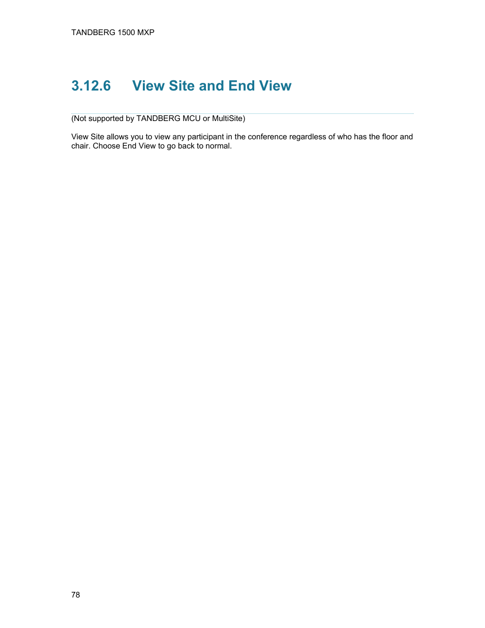 6 view site and end view, View site and end view | TANDBERG 1500MXP User Manual | Page 90 / 275