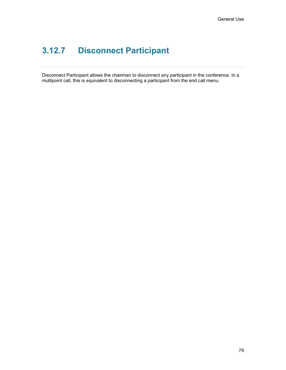 7 disconnect participant, Disconnect participant | TANDBERG 1500MXP User Manual | Page 91 / 275