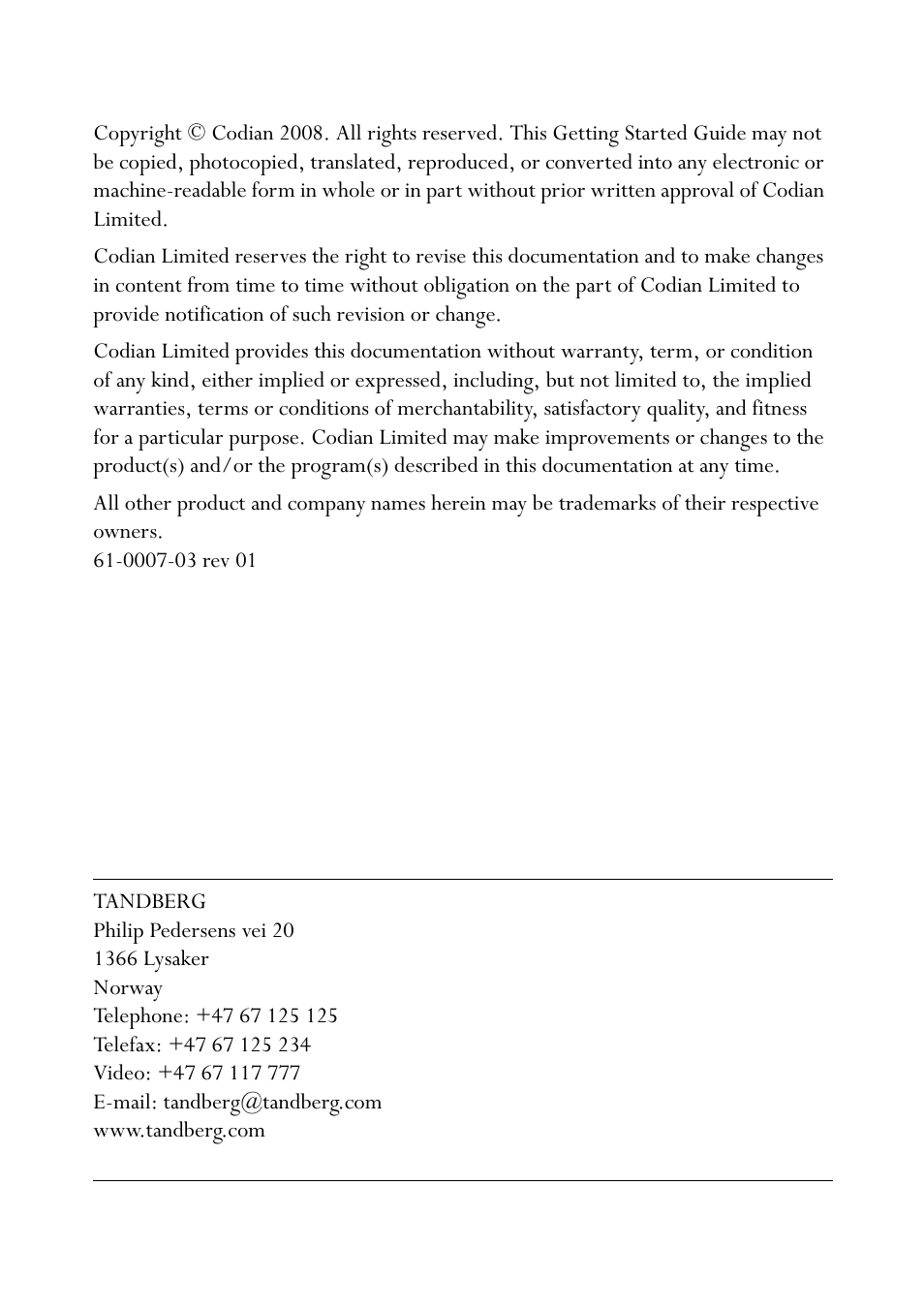 TANDBERG Codian MCU MSE 8420 User Manual | Page 3 / 20