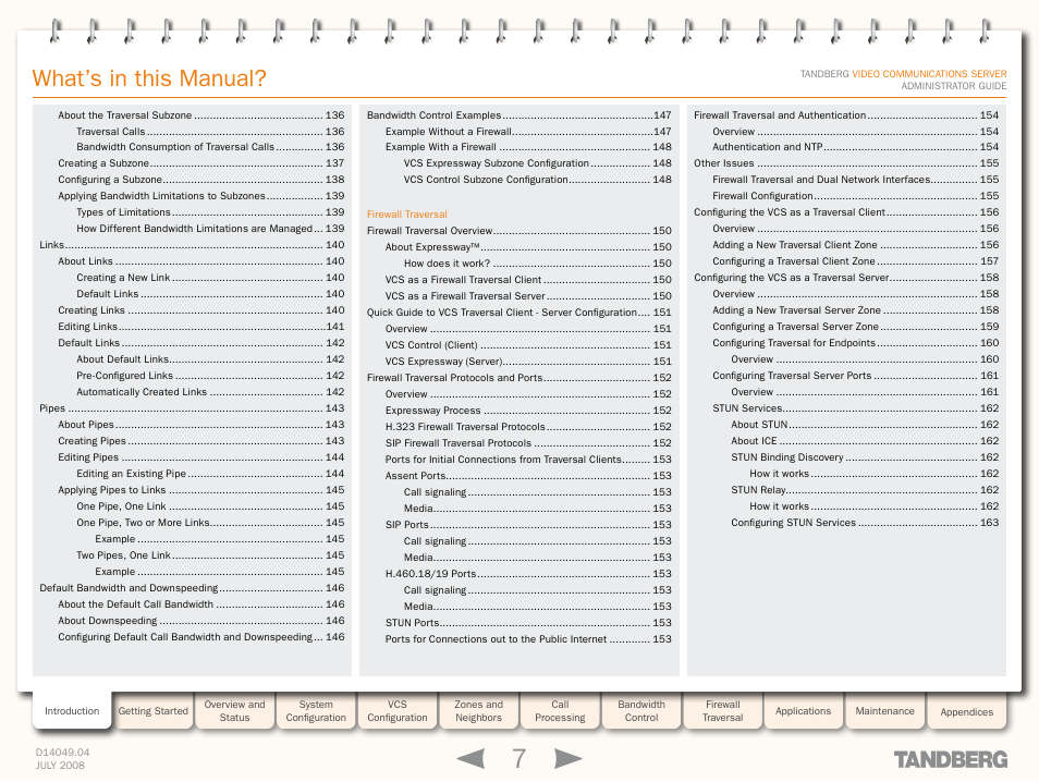 What’s in this manual | TANDBERG D14049.04 User Manual | Page 7 / 276