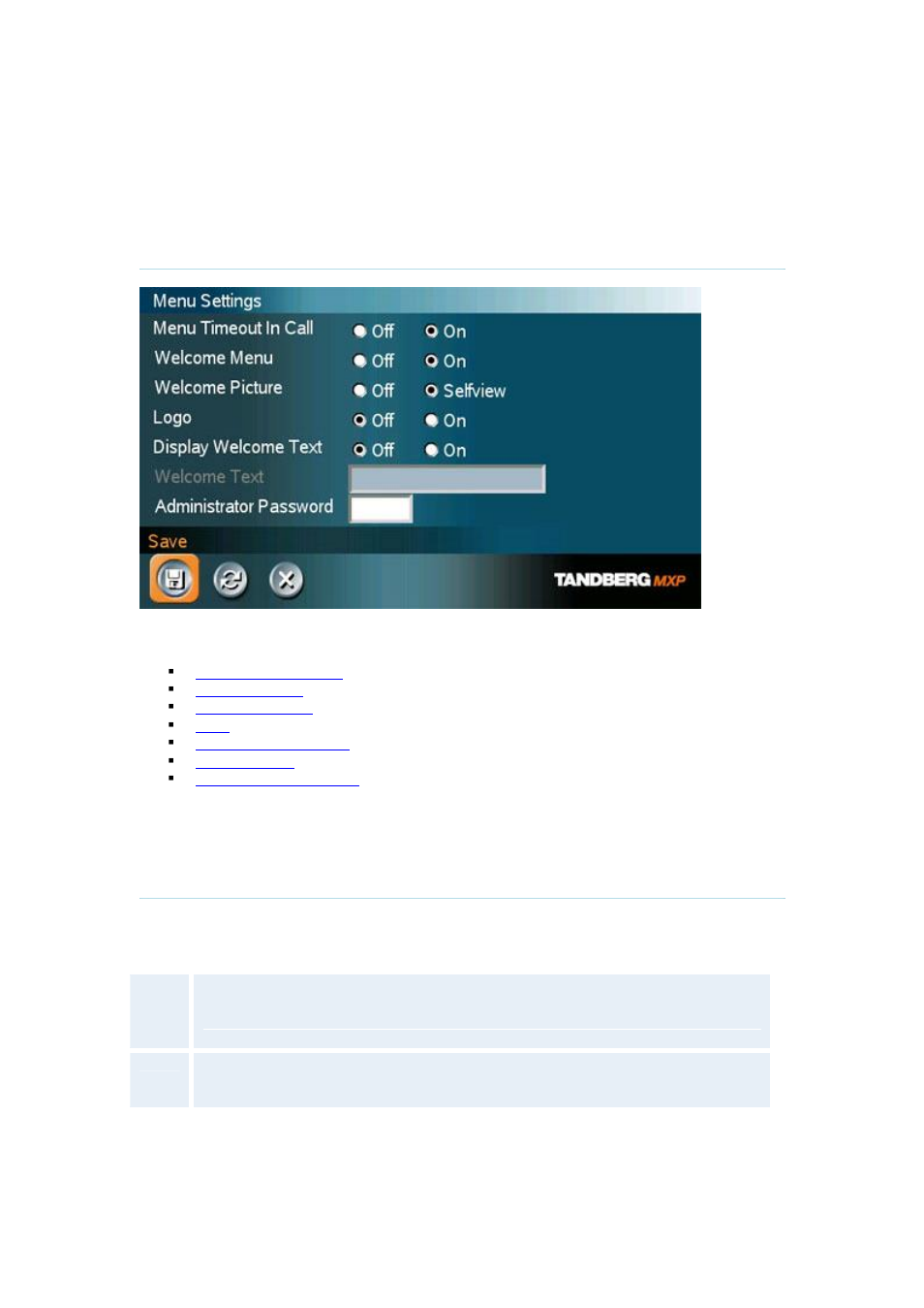 2 menu settings, 1 menu timeout in call | TANDBERG F1 D13642.01 User Manual | Page 71 / 152