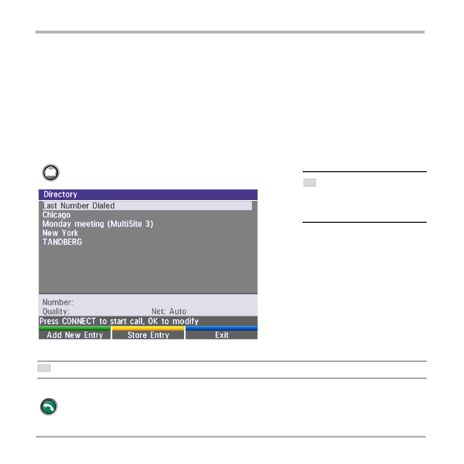 Directory | TANDBERG Video Conferencing System 7000 User Manual | Page 29 / 125