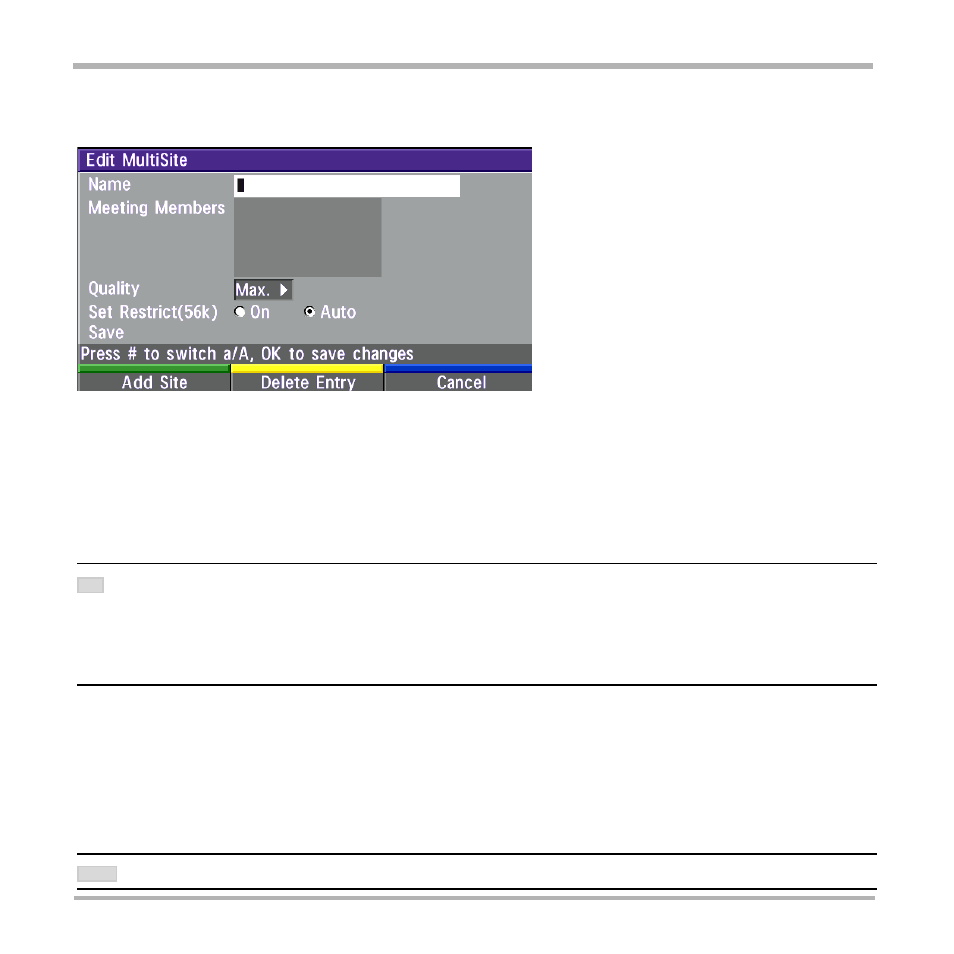 Add multisite entry, Add site, Tandberg videoconferencing system | Getting started | TANDBERG Video Conferencing System 7000 User Manual | Page 31 / 125