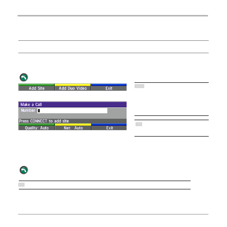 Adding an extra site - dial out, Press c | TANDBERG Video Conferencing System 7000 User Manual | Page 44 / 125
