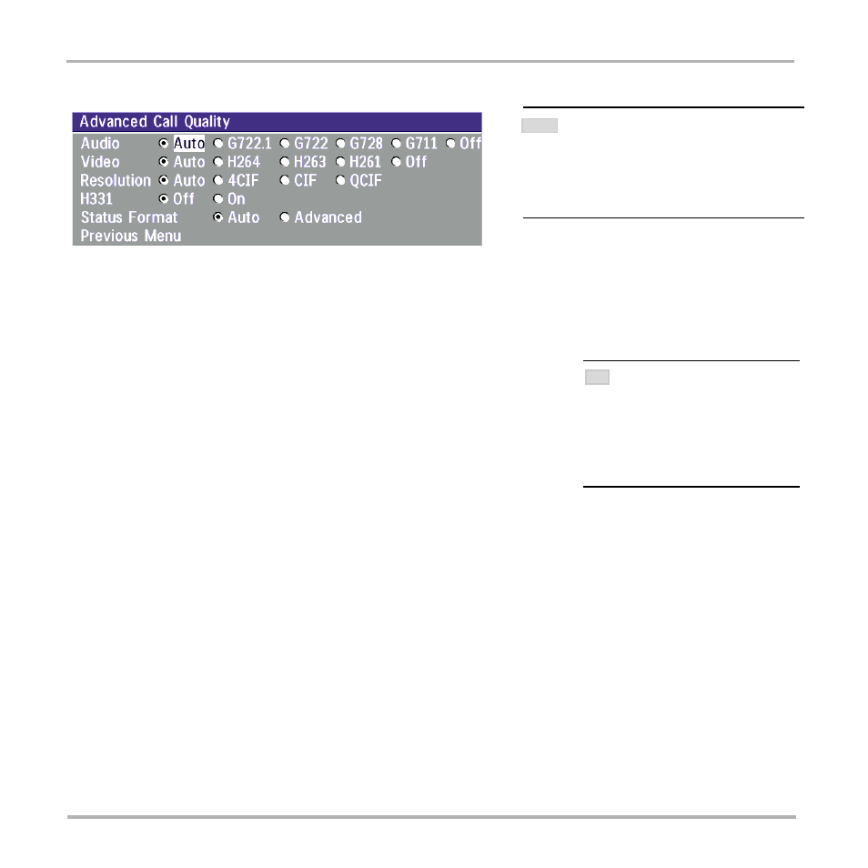 Advanced call quality | TANDBERG Video Conferencing System 7000 User Manual | Page 51 / 125