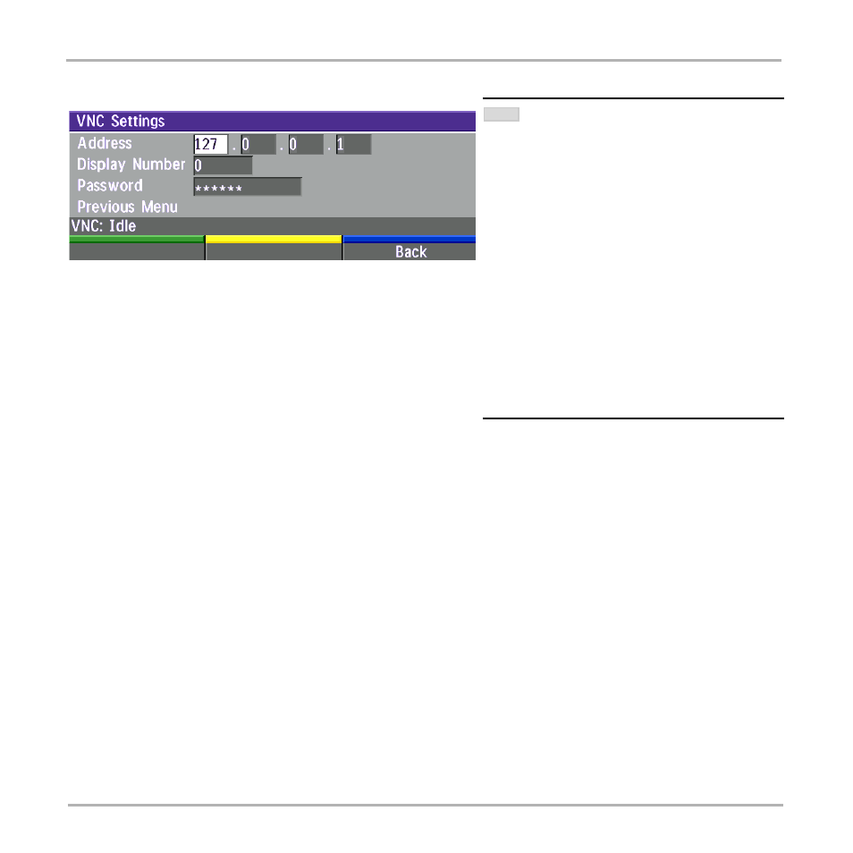 Vnc settings | TANDBERG Video Conferencing System 7000 User Manual | Page 72 / 125