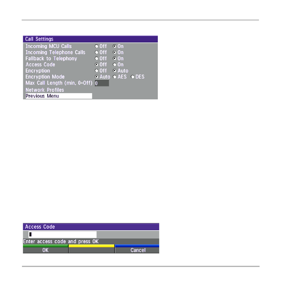 Call settings | TANDBERG Video Conferencing System 7000 User Manual | Page 93 / 125