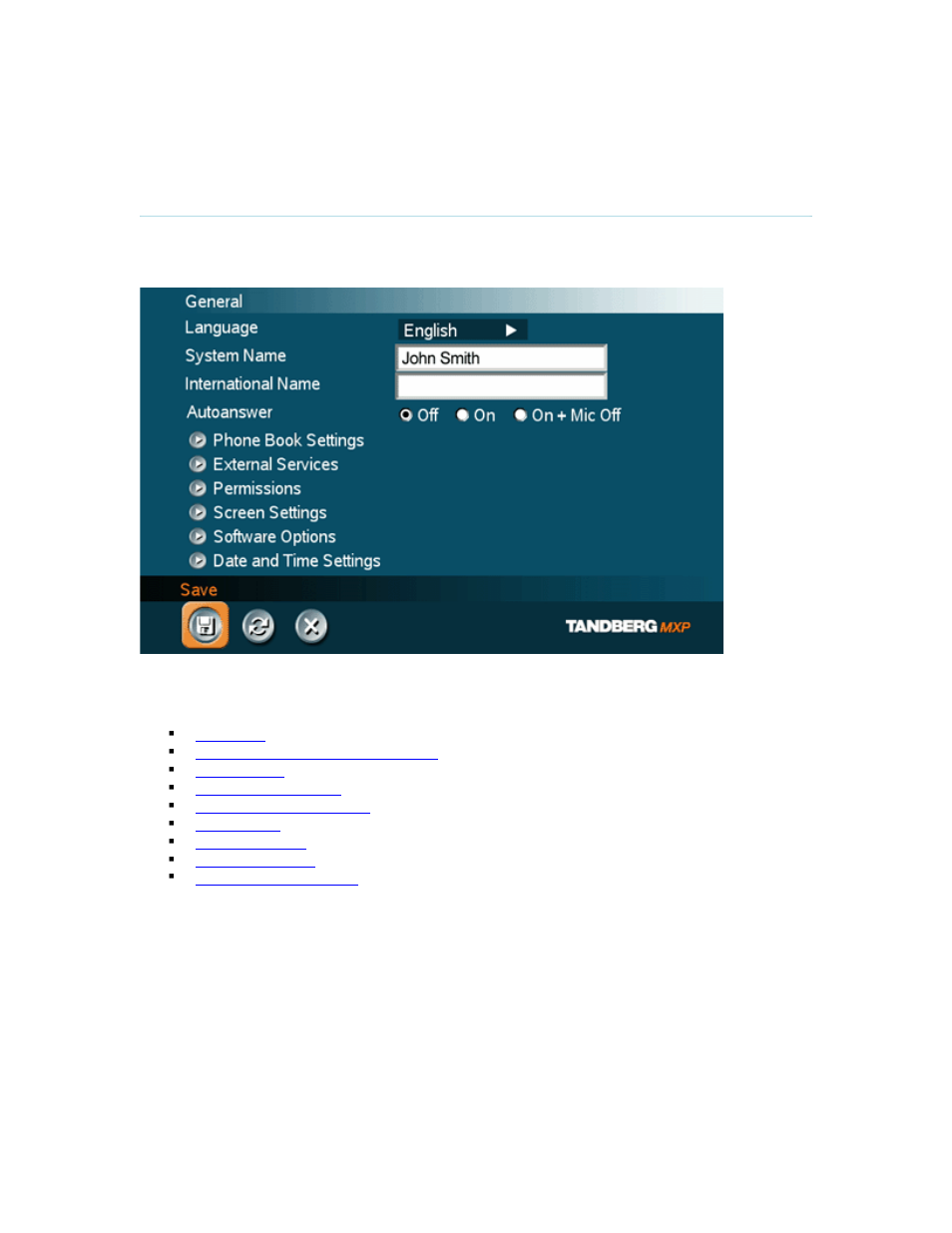 1 general settings | TANDBERG MXP User Manual | Page 124 / 302
