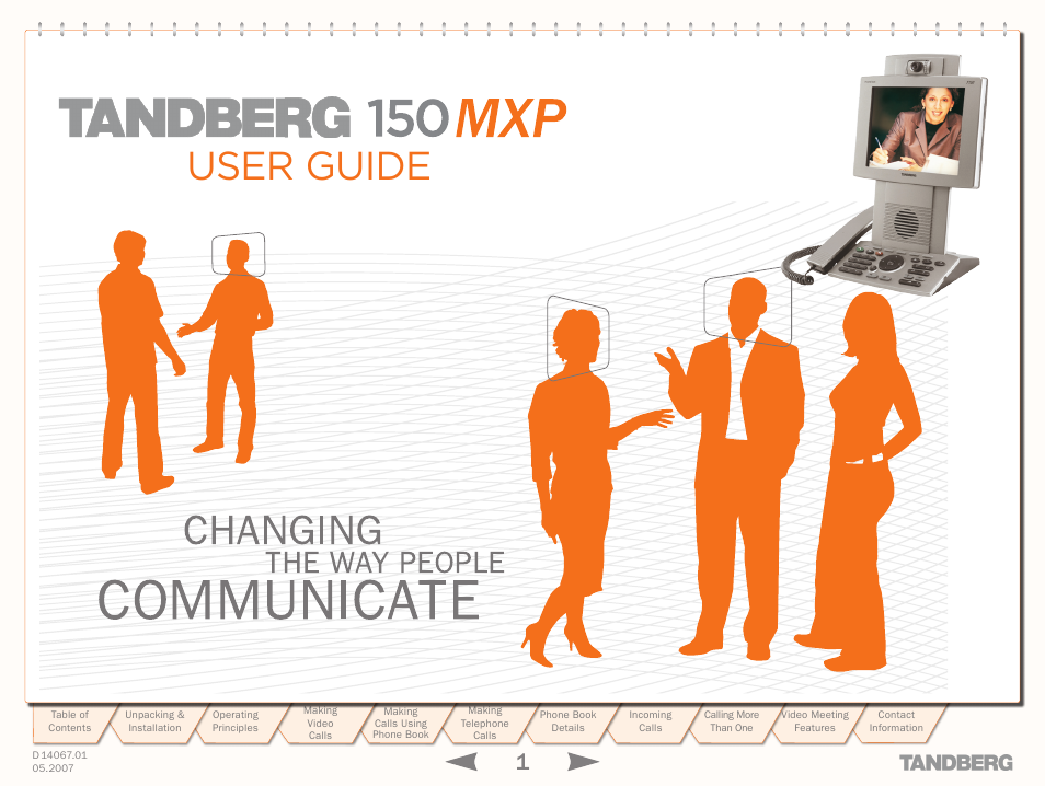 TANDBERG 150MXP User Manual | 36 pages