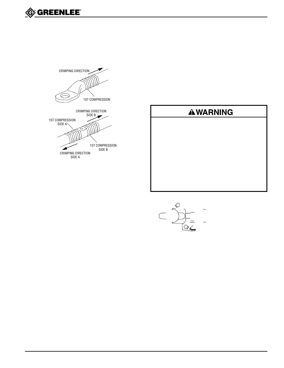 Ek22gl battery-powered, high-speed crimping tool, Operation (cont’d) | Thomas & Betts Gator EK22GL User Manual | Page 7 / 18