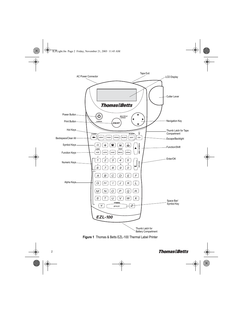 Thomas & Betts EZL-100 User Manual | Page 2 / 12