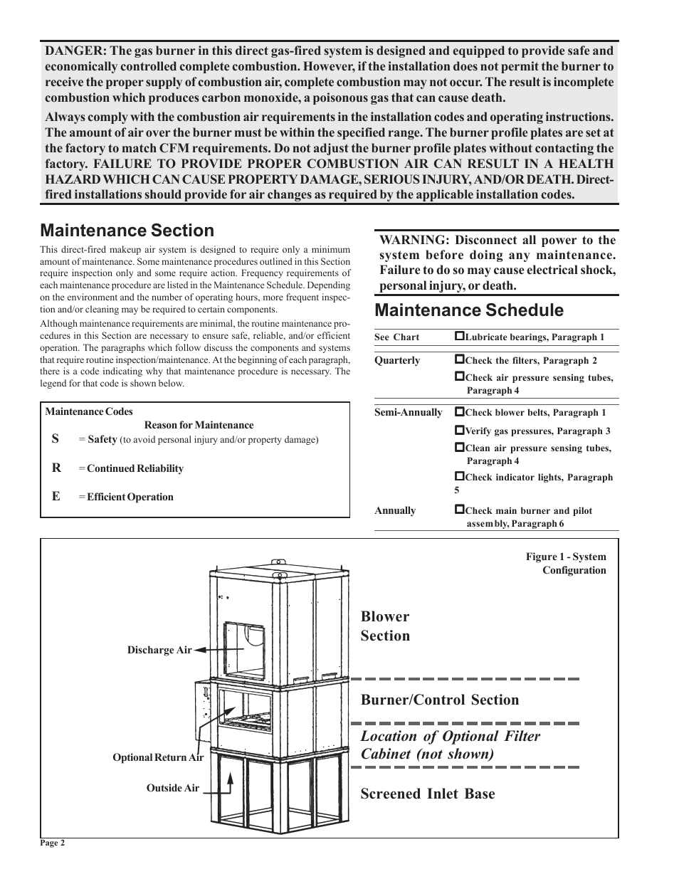 Maintenance schedule | Thomas & Betts RZ-NA 441-OMS User Manual | Page 2 / 12