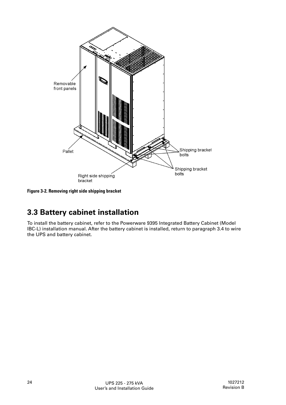 3 battery cabinet installation | Thomas & Betts 9395 User Manual | Page 24 / 74