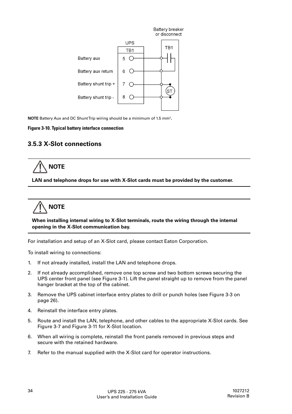 3 x-slot connections | Thomas & Betts 9395 User Manual | Page 34 / 74