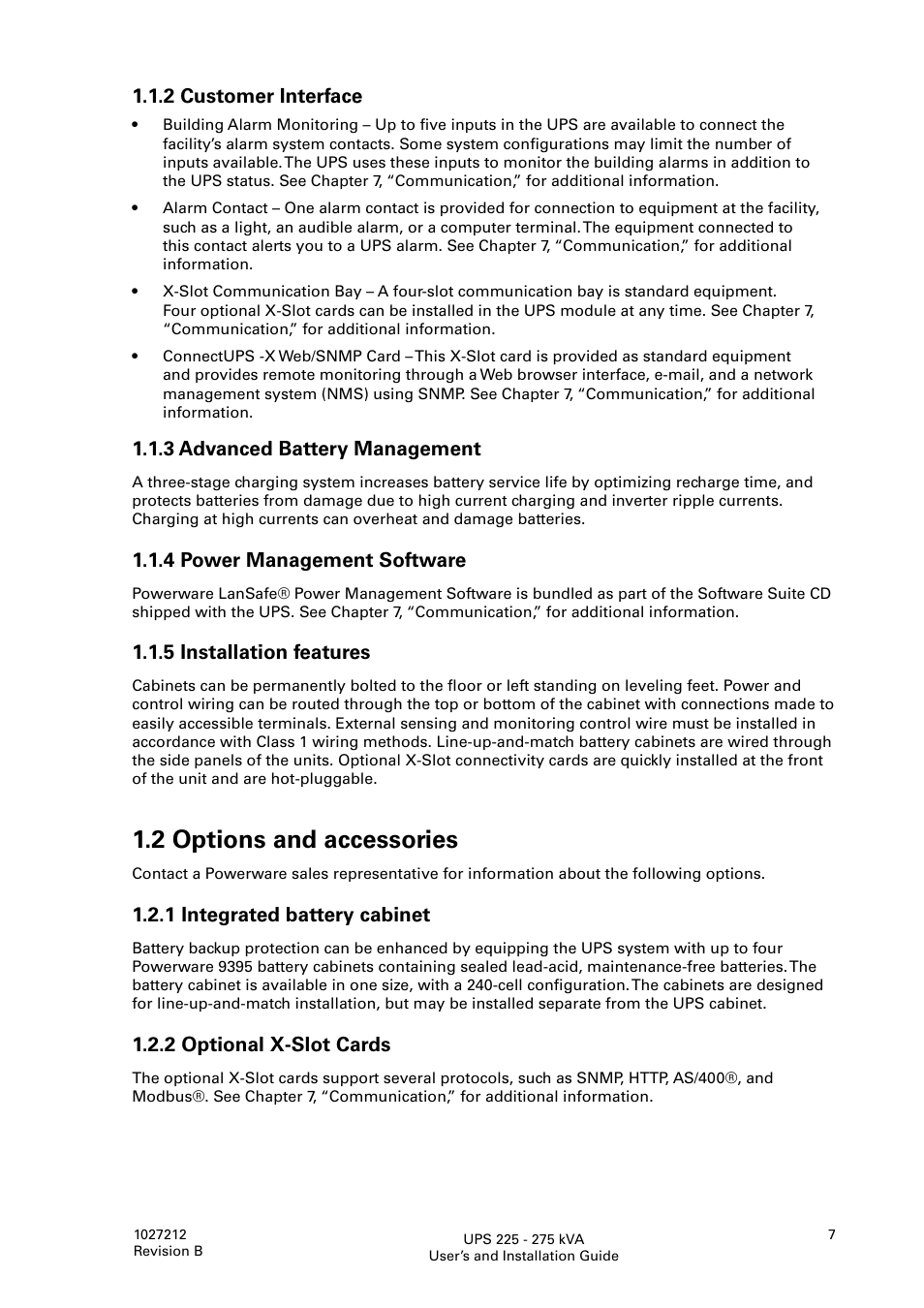 2 options and accessories | Thomas & Betts 9395 User Manual | Page 7 / 74