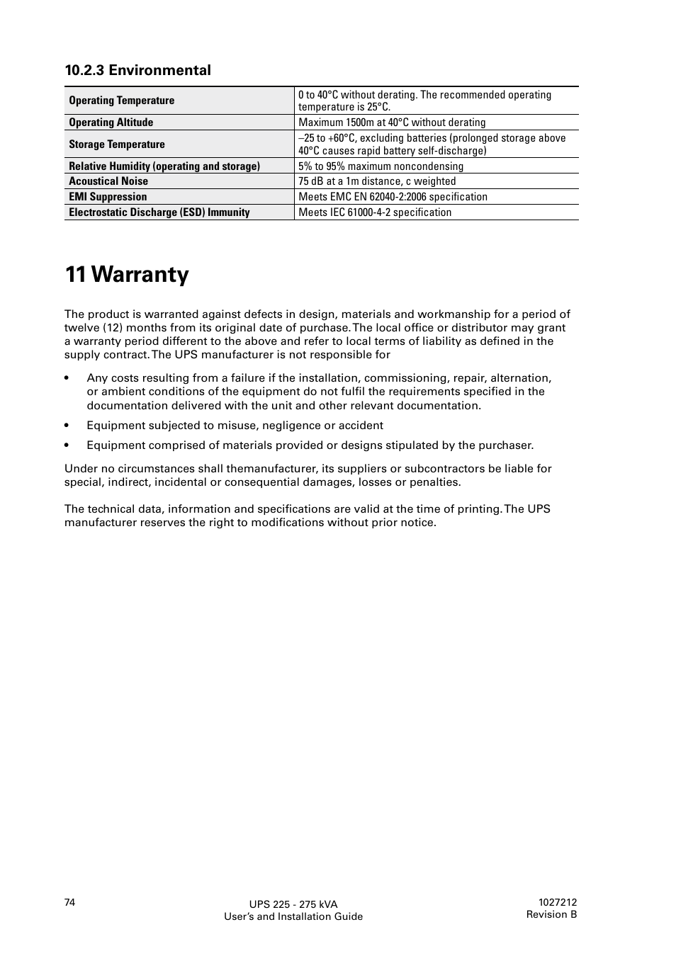 11 warranty, 3 environmental | Thomas & Betts 9395 User Manual | Page 74 / 74