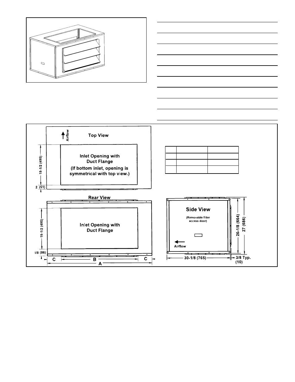 Discharge plenum, Inlet base | Thomas & Betts RGM 405 User Manual | Page 21 / 24