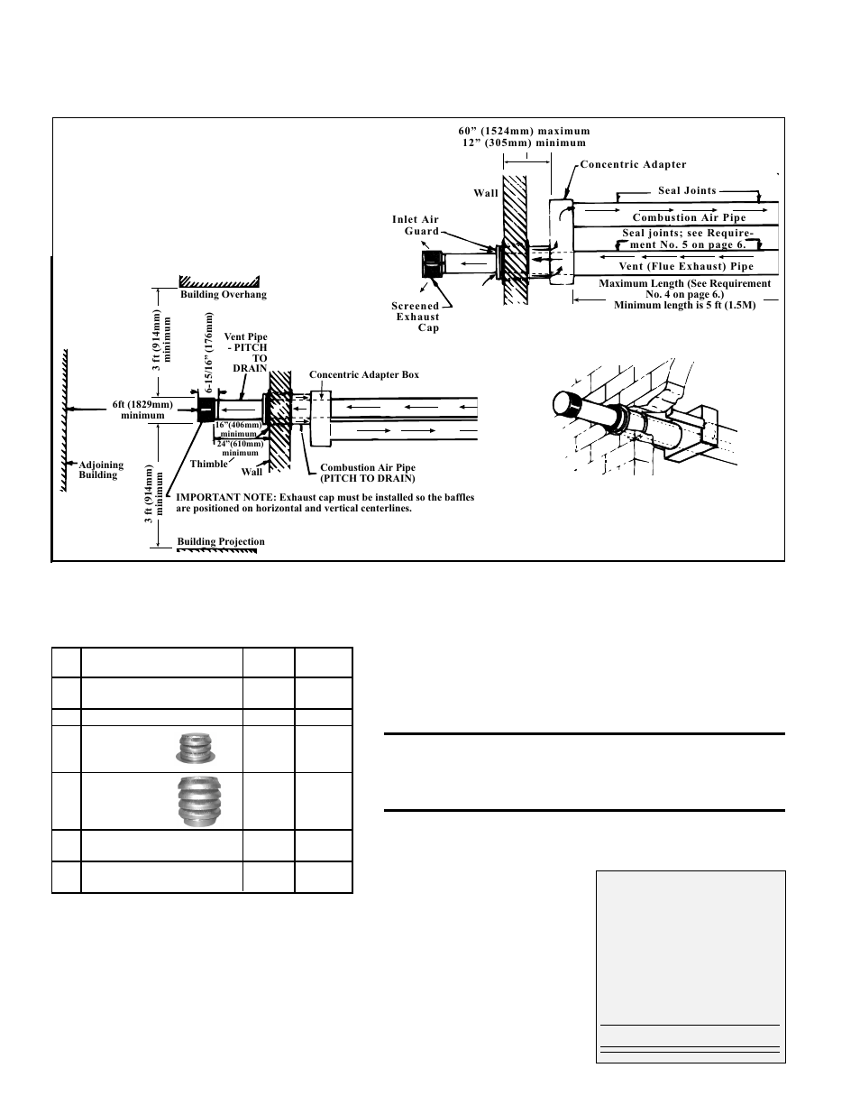 Venting and combustion air (cont'd), Vertical, Instructions and requirements for installing a | Installation instructions for option cc2 | Thomas & Betts RGM 405 User Manual | Page 8 / 24